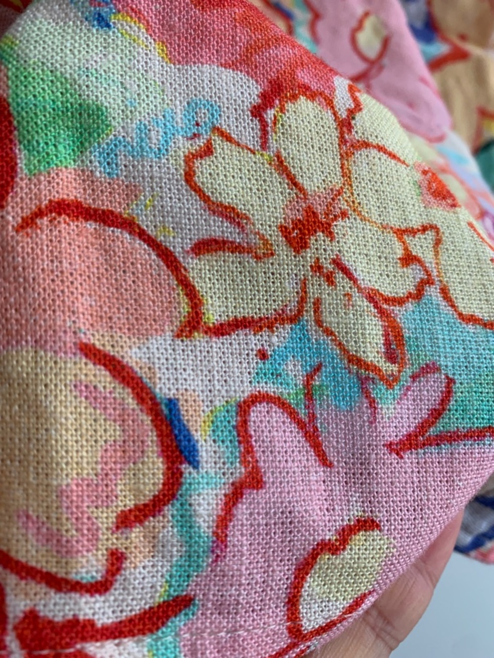 RIXO Floral Puff-Sleeve Mini Dress in Multicolor size M - Picture 3 of 10